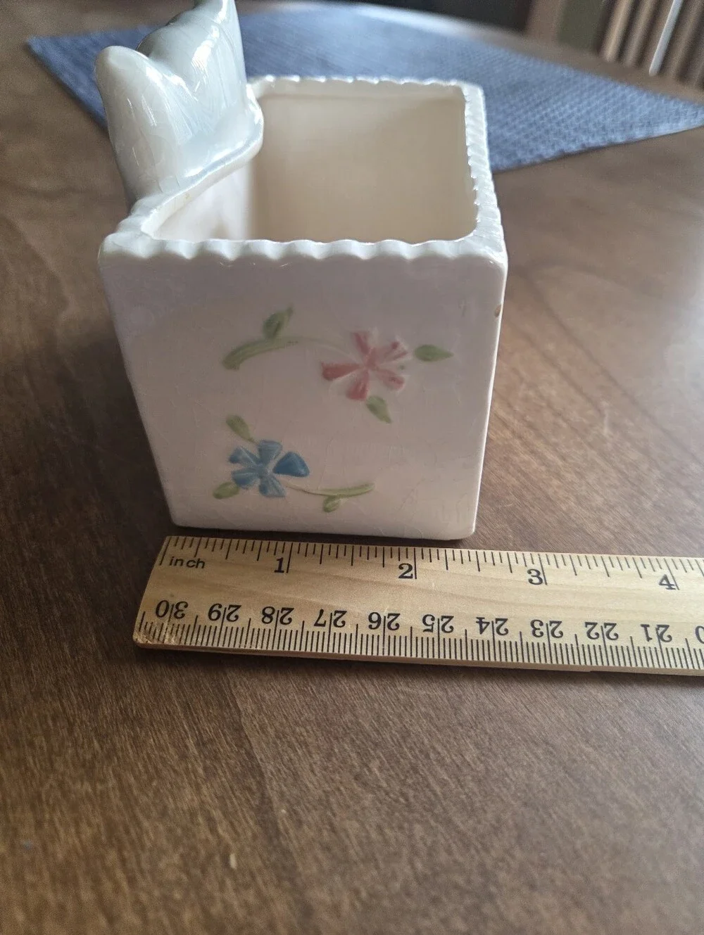 Vintage Made In Japan Ceramic Baby Elephant Flower Container